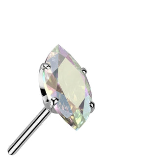 Titanium Top top marquise cut zirconia Push-In