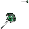 Titanium Top Top Prong Setting Square Asscher Cut Cubic Zirconia Push-In