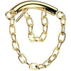 Titanium Top top double curved bar chain Push-In