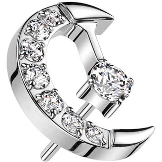 Titanium Top top moon zirconia Push-In