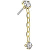 Titan Top Kette Anhänger Zirkonia Push-In