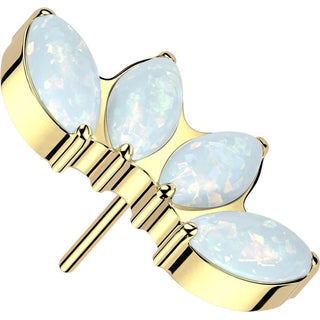 Titanium Top top marquise cut opal Push-In