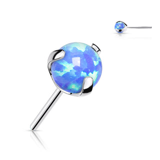 Titanium Top top ball opal claw setting Push-In
