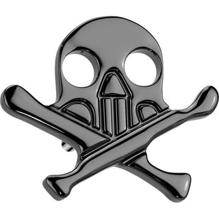 Titanium Top top skull with crossbones Push-In