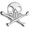 Titanium Top top skull with crossbones Push-In