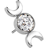 Titan Top Mond Zirkonia Zargenfassung Push-In