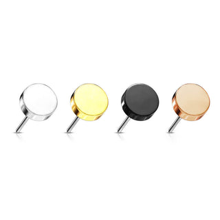 Titanium Top top flat round Push-In