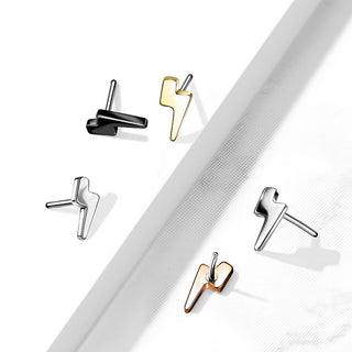 Titanium Top top flat lightening bolt Push-In
