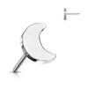 Titanium Top top flat moon Push-In