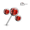 Titan Top Top 3 Zirkonia Silber Push-In
