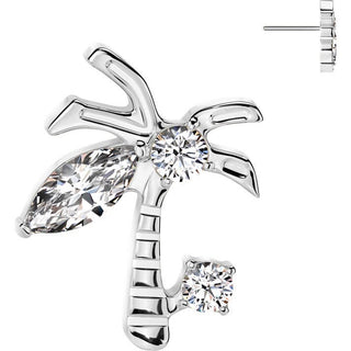 Titanium Top palm tree zirconia Push-In