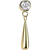 Titan Top Zirkonia Träne Anhänger Push-In