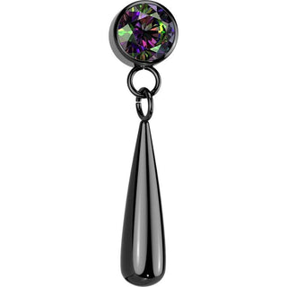 Titan Top Zirkonia Träne Anhänger Push-In