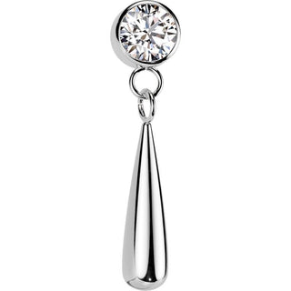 Titan Top Zirkonia Träne Anhänger Push-In