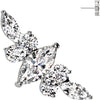 Titanium Top top zirconia marquise cut Push-In
