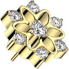 Titanium Top flower zirconia Push-In
