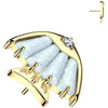 Titanium Top top fish zirconia Push-In