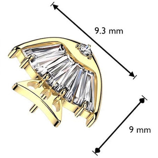 Titanium Top top fish zirconia Push-In