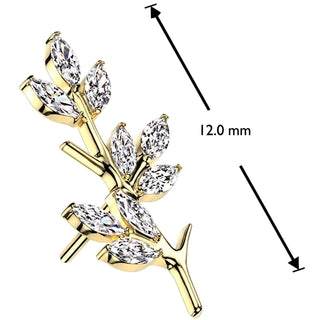 Titanium Top top vine leaves Push-In