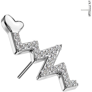 Titanium Top top heartbeat zirconia Push-In