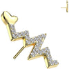 Titanium Top top heartbeat zirconia Push-In