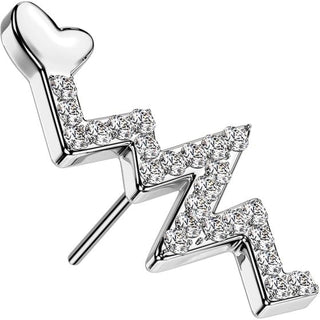 Titanium Top top heartbeat zirconia Push-In