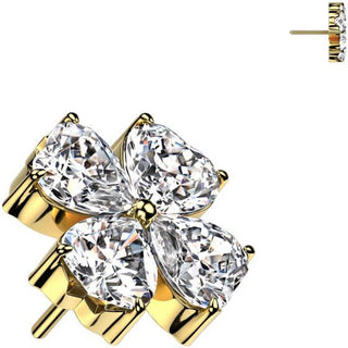 Titanium Top top flower zirconia Push-In