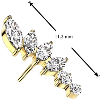 Titanium Top top fan 6 zirconias Push-In