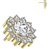 Titanium Top top flower zirconia Push-In