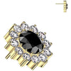 Titanium Top top flower zirconia Push-In