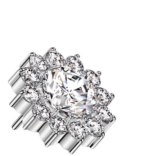 Titanium Top top flower zirconia Push-In