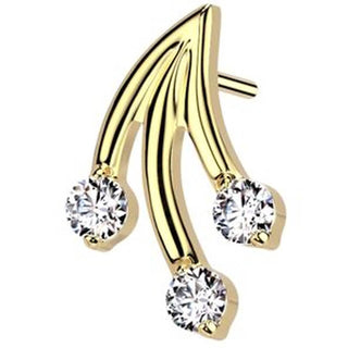 Titanium Top top shooting stars zirconia Push-In