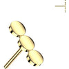 Titanium Top top three flat circles Push-In