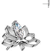 Titanium Top top lotus flower zirconia Push-In