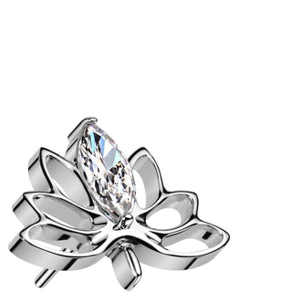 Titanium Top top lotus flower zirconia Push-In