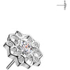 Titanium Top top flower zirconia Push-In