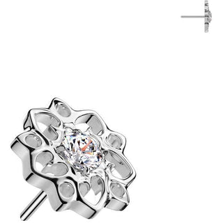 Titanium Top top flower zirconia Push-In