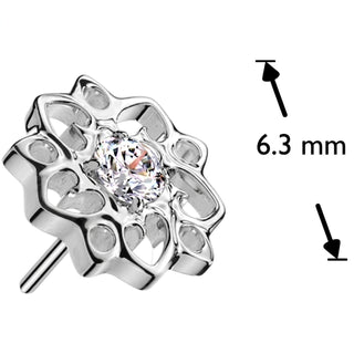 Titanium Top top flower zirconia Push-In