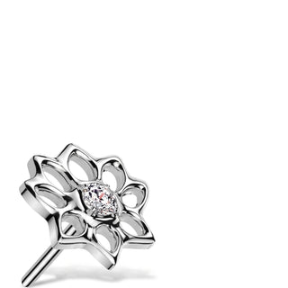 Titanium Top top lotus flower zirconia Push-In
