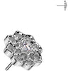 Titanium Top top flower zirconia Push-In