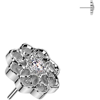 Titanium Top top flower zirconia Push-In