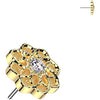 Titanium Top top flower zirconia Push-In
