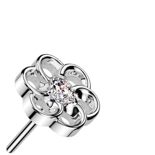 Titanium Top top flower zirconia Push-In