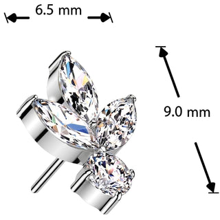 Titanium Top leaf zirconias Push-In