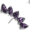 Titanium Top top 5 teardrop zirconias Push-In