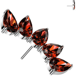 Titanium Top top 5 teardrop zirconias Push-In