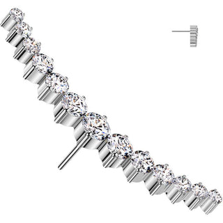 Titanium Top top long curved zirconia Push-In