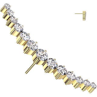 Titanium Top top long curved zirconia Push-In