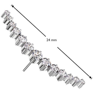 Titanium Top top long curved zirconia Push-In