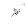 Titanium Top top zirconia marquise cut Push-In